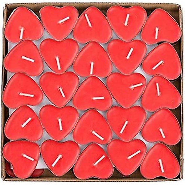 Doftljus Set med 50 dekorativa hjärtformade kärlek