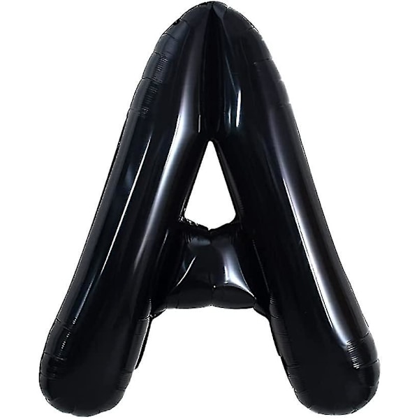 Ghyt 32 Inch Large Black A Letter Balloons Jumbo Helium Balloons,folie Mylar Big Alphabet Balloons För Födelsedagsfest Anniversary Alla hjärtans dag Suppl