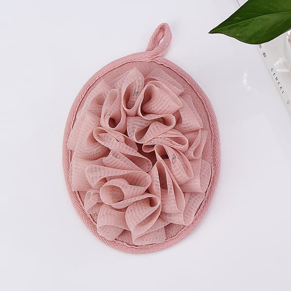 3 Styk Brusepude Bade Rejse Luffa med Elastisk Håndrem E
