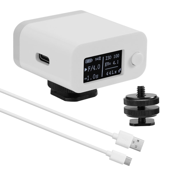 M08 Ljusmätare Kamera Fotometer Fotografi Set-top Reflektion Ljusmätare Varm/kall skor Fixering Kamera Ljusmätare