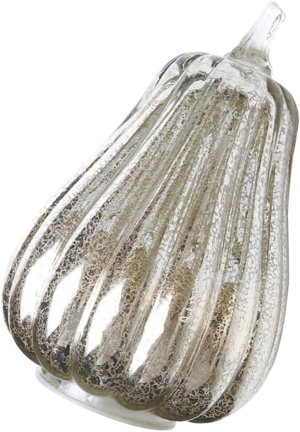 Sølv Gresskar Lys Opp Halloween Gresskar Glød Glass Gresskar Deko