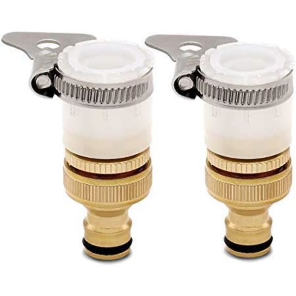 Universal adapter til badekarshane til haveslange, 1/2 \"og 3/4