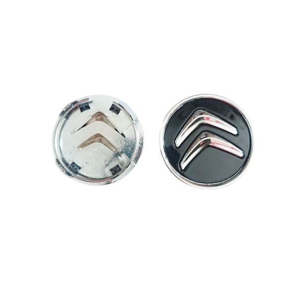 Cit01- 60MM 4-pack Centrumkåpor Citroen Silver One Size