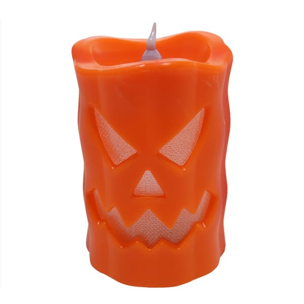 3-pakning Halloween-lys, rekvisitter til utkledning, stearinlys