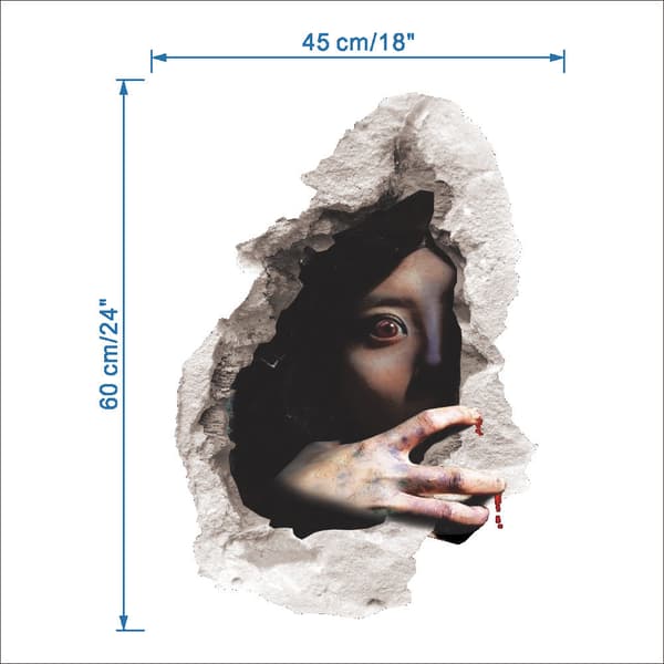 Skräck väggdekaler Halloween 3D tredimensionella väggdekaler-2