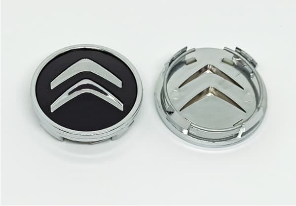 Cit01- 60MM 4-pack Centrumkåpor Citroen Silver One Size