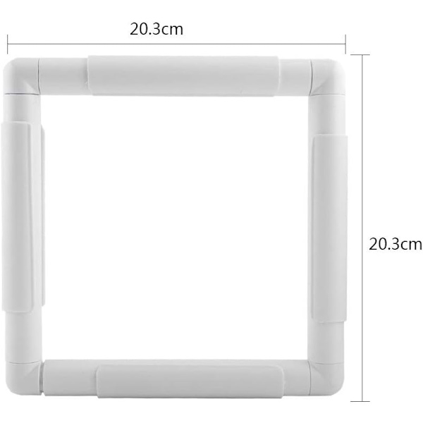 Universal Clip Ram för Korsstygn Ram Plast Broderi Kvadrat