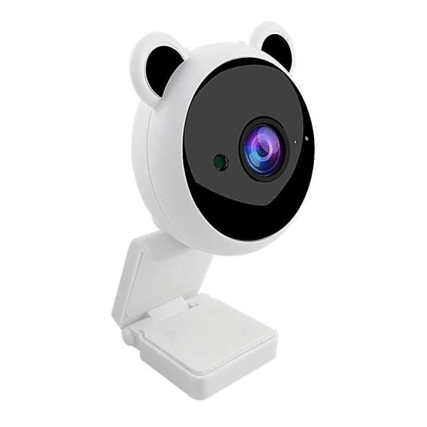 Söt Panda Hd 1080p webbkamera Dator Pc Webbkamera med mikrofon Kameror för livesändning Video Ca