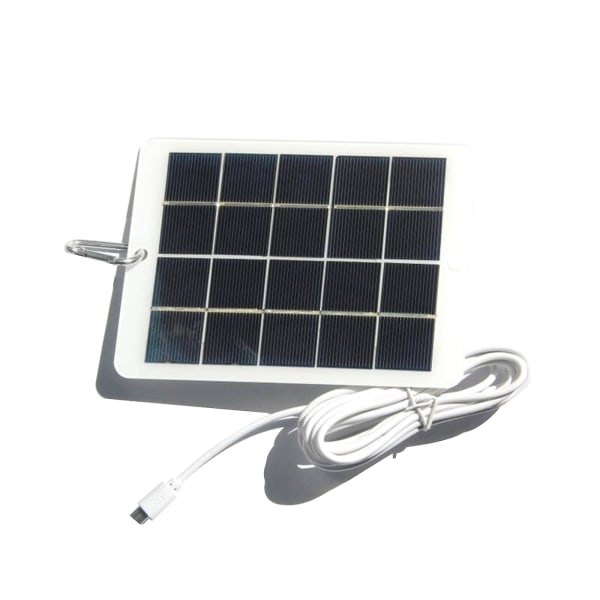 Utomhus solbatteri mikro USB laddare för mobiltelefon 3w 5v solpanelskort