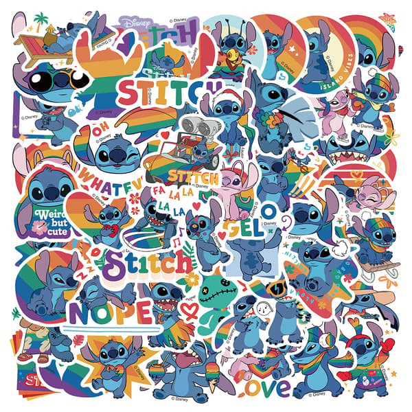 50 Tarraa, Lilo ja Stitch -tarrat