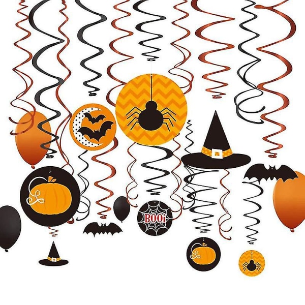30st Halloween Swirl-dekorationer för Halloween-dekor
