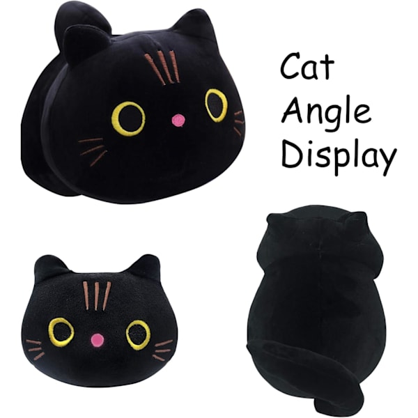 Sort Kat Pludset Kawaii Kat Pude Sort Kat Fyldt Dyr Pludset