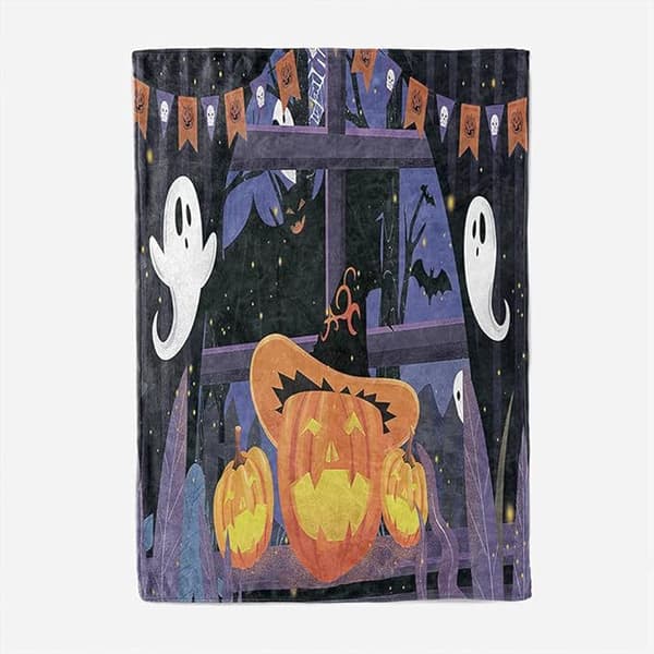 100CM x 130CM Halloween Tæppe, Perfekt til Sofaer og Senge - 3