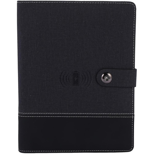Business Note Book Multi A5 Power Book 8000 Mah Power Bank Trådlös laddning Notebook B