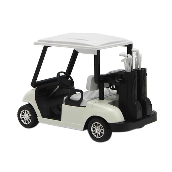 Legetøjsgolfvogn, mini-model i legering, nyheds-julegave, sort model