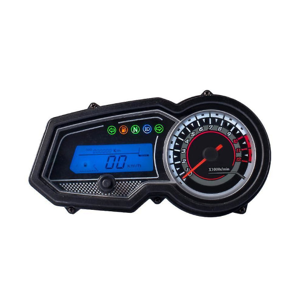 Motorcykel LCD digital mätare Hastighetsmätare Vägmätare Varvräknare Mätare för Robinson 125
