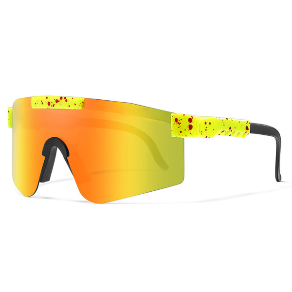 Solglasögon med vindtät beläggning, europeiska och amerikanska utomhussportglasögon för cykling, PC icke-polariserad 2
