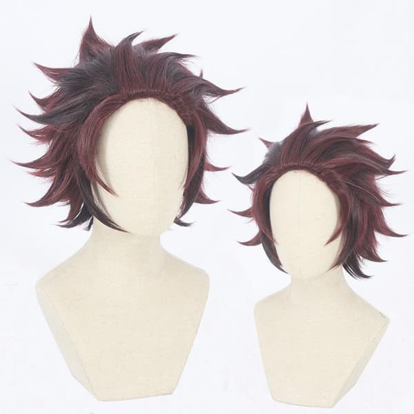 Demon Slayer -sarjan cosplay-peruukki - Tanjiro