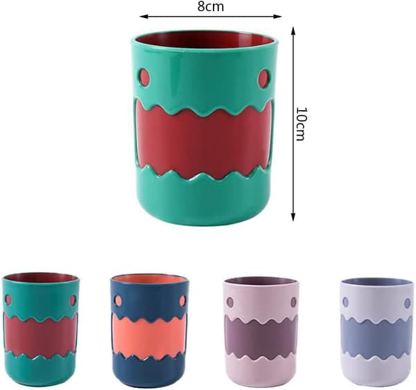 Liten Monster Munsköljkopp - Återanvändbar - Plast - 450ml - Grön
