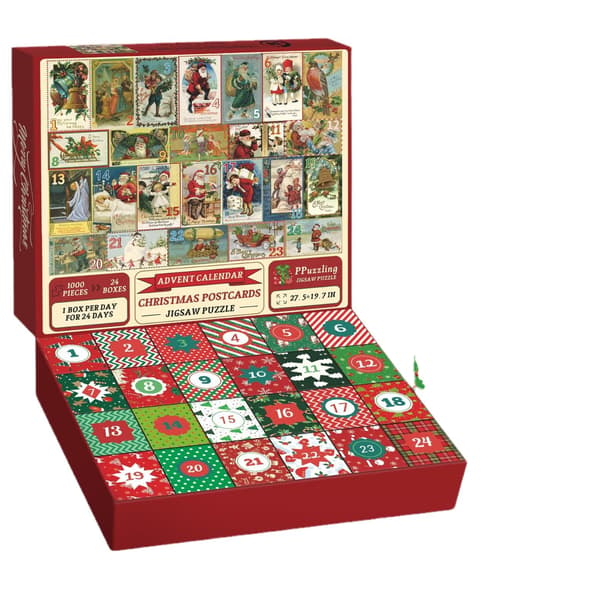 Julepuslespill Blind Box Ornament Dekorativ Puslespill - B B款