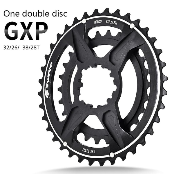 Swtxo - Gxp Mountainbike dubbelkedja, 36t-26t / 38t-28t, krona