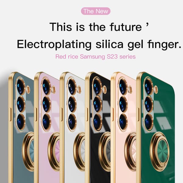 Magnetisk Fingerring Deksel for Samsung S24 - Grå
