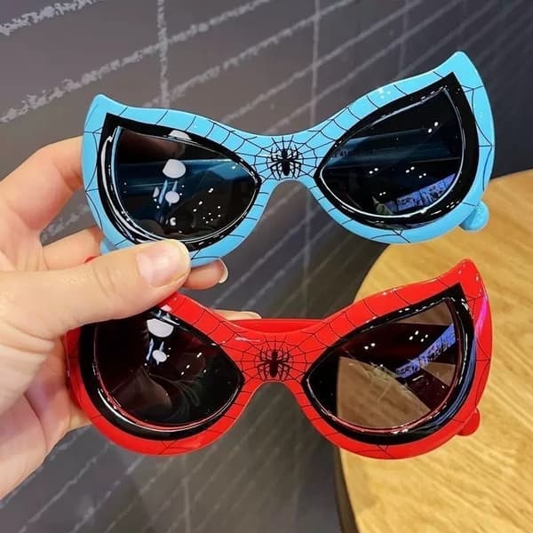 Tegneserie Spider-Man Solbriller, Børnemode Solbriller - Blå