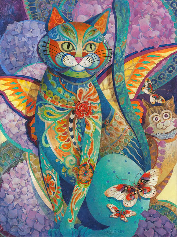 30 x 40 cm, katt Diamantmålning Diamantbroderi Målning Canvas