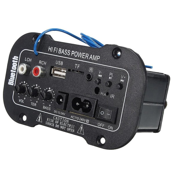 Universal Bluetooth-kompatibel Bilstereo Audio Digital Förstärkare Mp3 USB Tf Fjärrkontroll