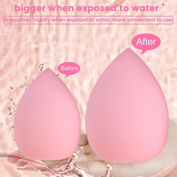 Makeup værktøjer, beauty sponge blød puff 40-styks sæt, Pink Pink 40-piece set