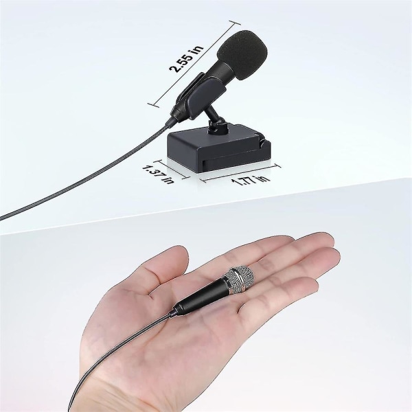 Mini portabelt sånginstrument Smart telefonmikrofon för hemmakontor-färgsilver Yi