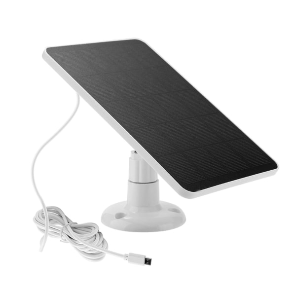 10w solpanel för wifi-säkerhetskameraskärm med mikro USB laddningskabel