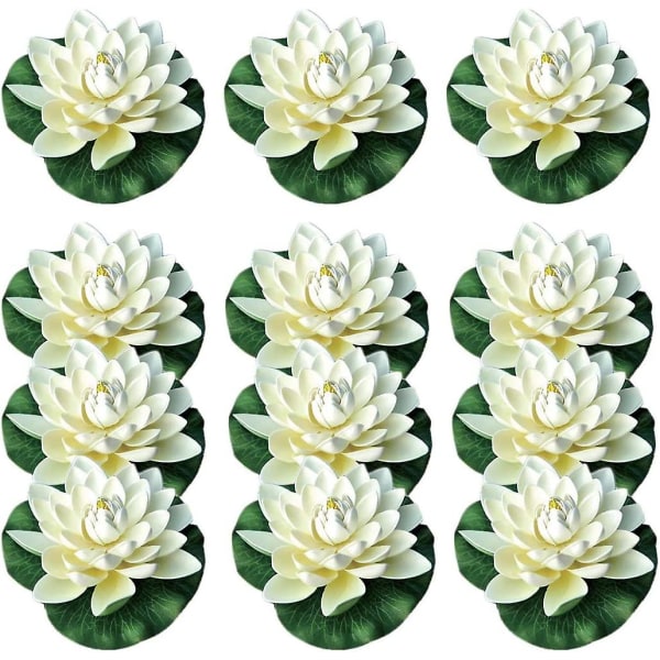 Konstgjorda flytande skum lotusblommor, med näckros