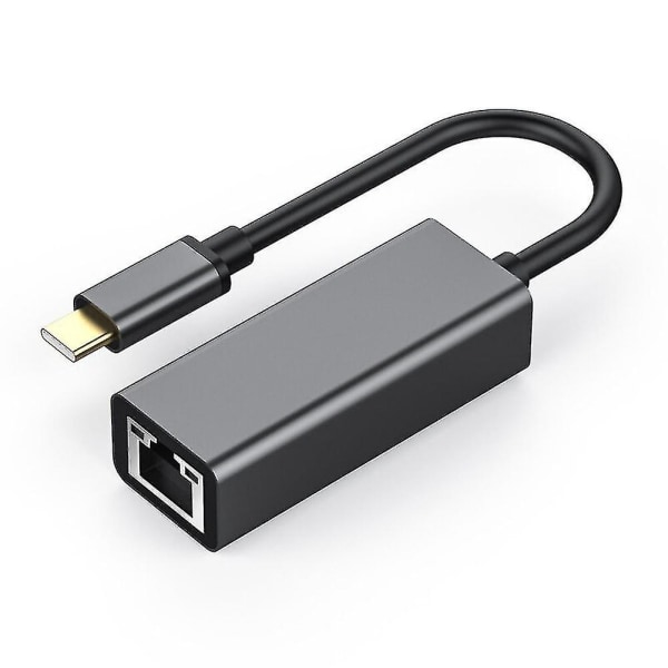 USB C Ethernet Nätverksadapter USB till Rj45 Gigabit aluminiumlegering USB Ethernet-adapter kompatibel med Ethernet