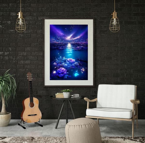 5D Diamant Kunst Maleri Sæt, DIY Diamant Maleri Sæt Romantisk B