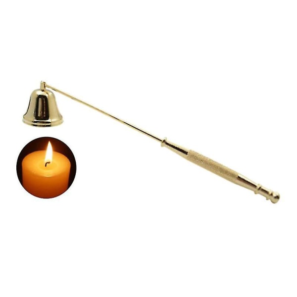 Rökfri klockformad Candle Wick Snuffer, Släckare Trimmer Cutter Tools, Candle Wicks Trimmer Cutter (guld)