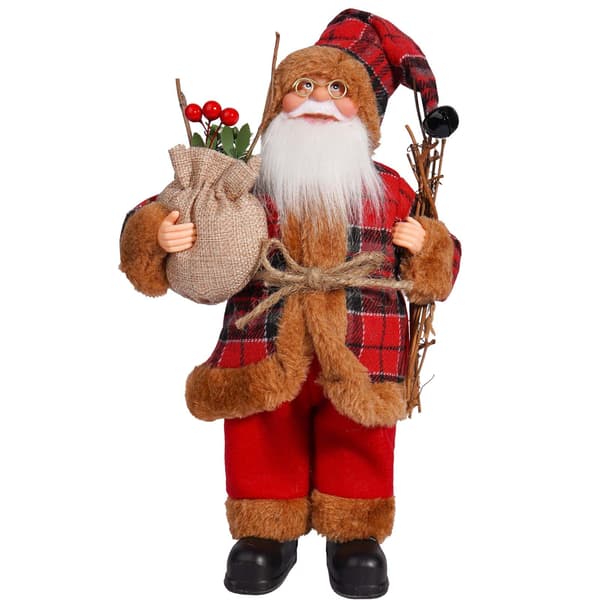 Julepynt Julemandsfigur Ornament, Julemand Holder en Gren