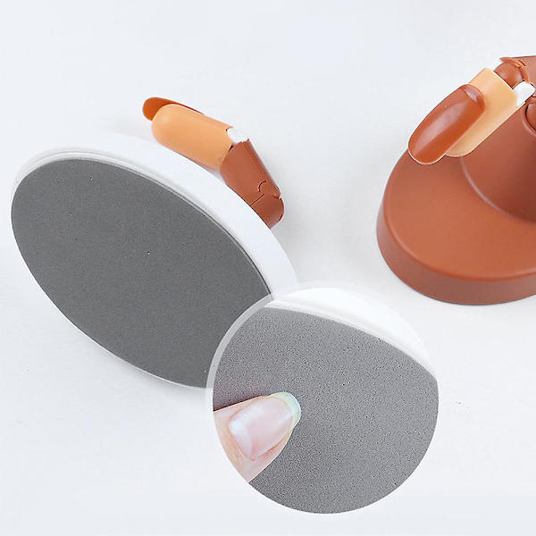 Akrylnaglar Övningsfingrar - Flexibla Nagelträning Manikyr Finger Set, Falska Finger Övning Falska Naglar med Bas