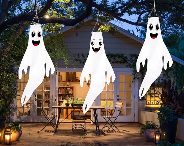 120*60 cm Halloween Spökvimplar Hängande Dekorationer - Flagga Vin