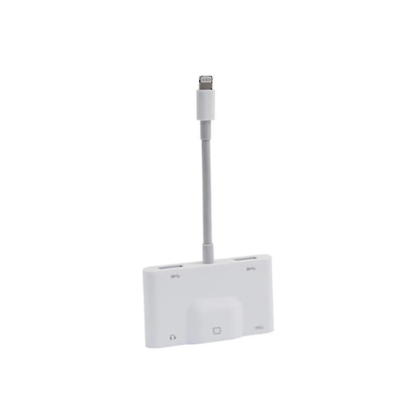 Multifunktionell 5 i 1 Lightning to Rj45 Fast Adapter Mobile Ethernet Card Adapter För Apple Mobile