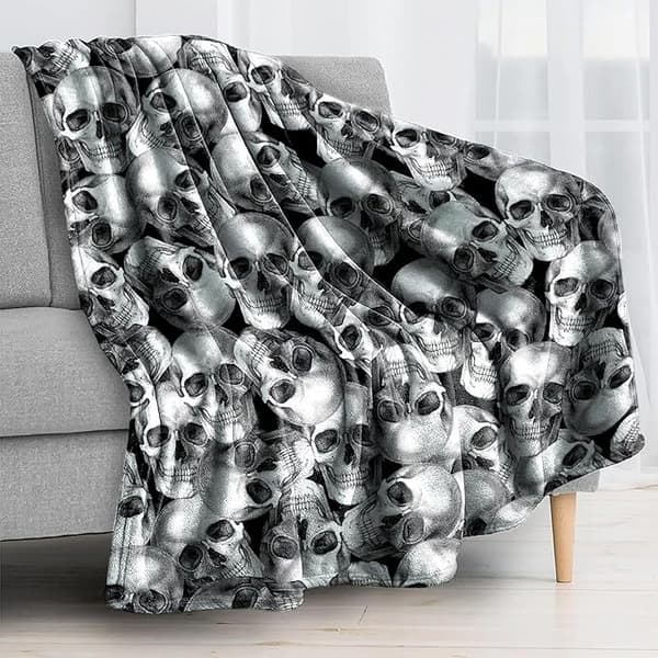 100CM x 130CM Halloween Tæppe, Perfekt til Sofaer og Senge - 39