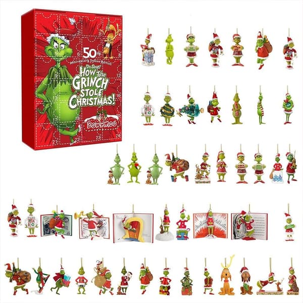 1 st (Grinch) Julkalender Olika Stilar 24 Dagar Jul