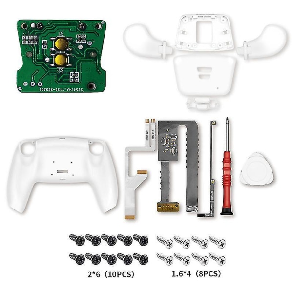 Remap Kit för Ps5 Controller Upgrade Board & omdesignat bakskal & 4 bakknappar