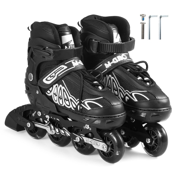 Justerbara Inline Skates för Inomhus och Utomhus, Fitness Skridskor för Barn, Pojkar, Flickor och Dam