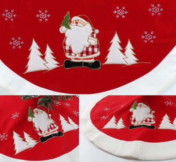 Rund Julgransmatta Julgransskydd Julgransdekoration