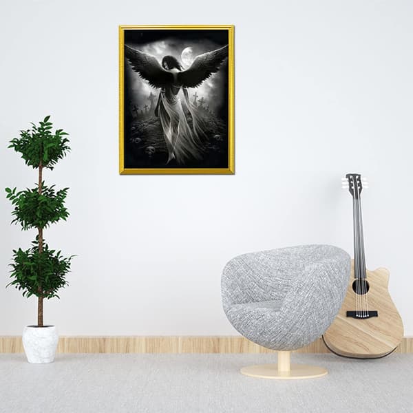 5D Diamantmålningsset, 30x40cm (Fallen Angel) DIY Diamantmålning