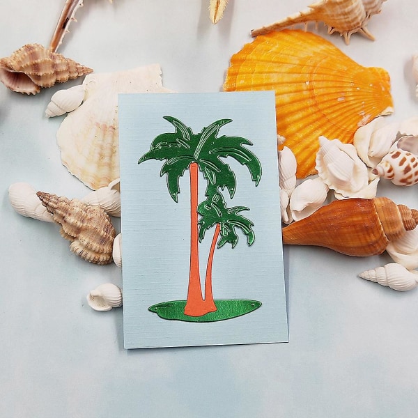 Coconut Tree Metal Cutting Dies Stencil Diy Scrapbooking Album Stamp Paper Card