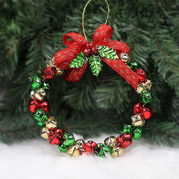 2 st Kreativa Julkransar Smidesjärn Julklocka