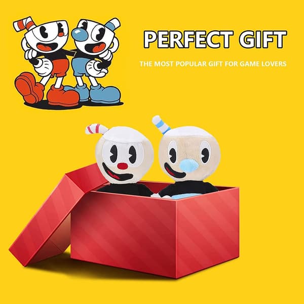 Plush Dukke Legetøj, 9.8\" Mecup og Brocup Bløde Fyldte Plush Legetøj, Annonce