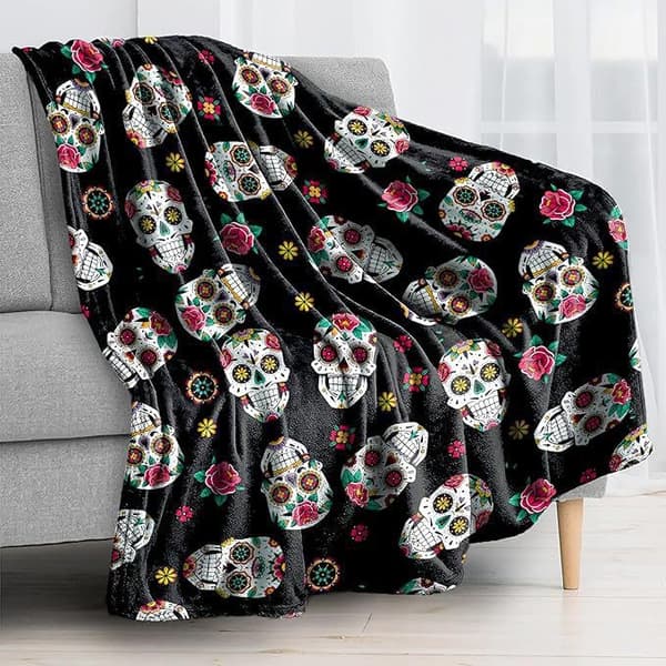 100CM x 150CM Halloween Tæppe, Perfekt til Sofaer og Senge til Fester - 26